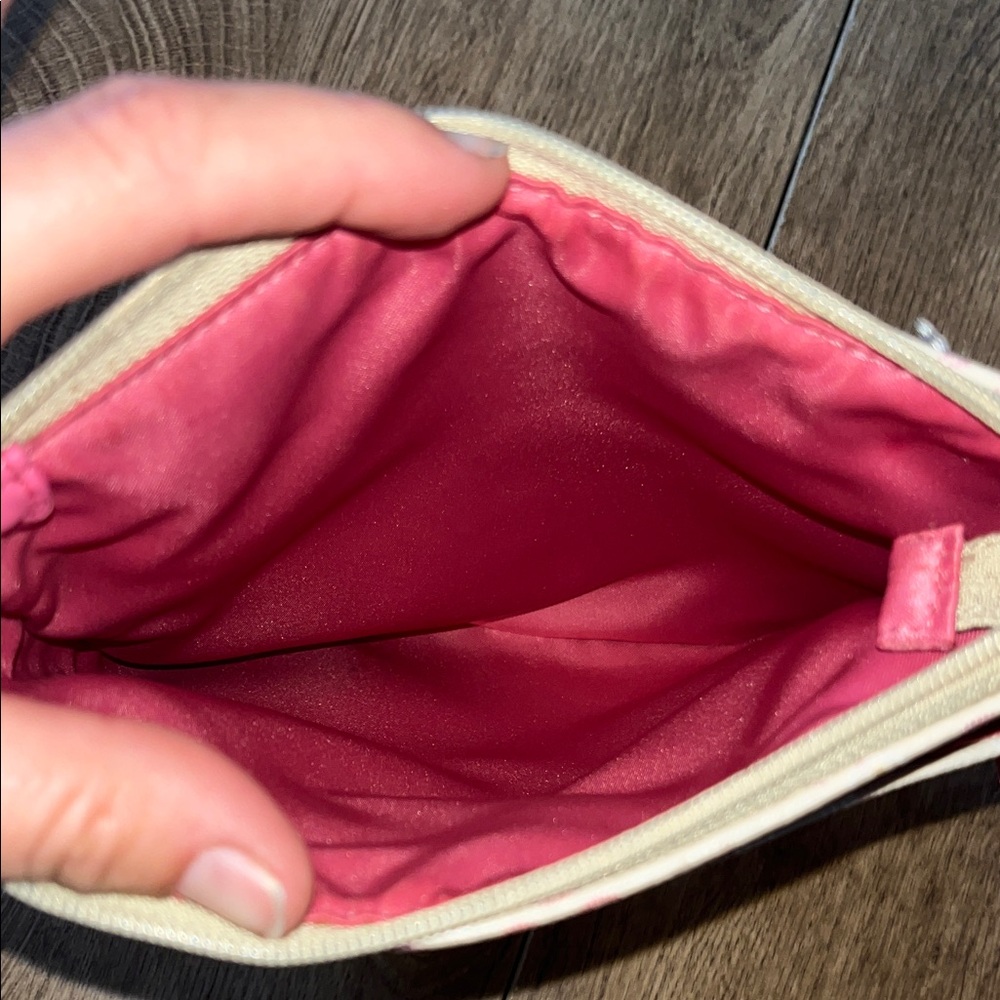 Stylish Pink and Cream Women's Crossbody Bag - Picture 2 of 3